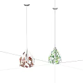 Unique Origami Pendant Lights with Leaf Patterns for Indoor Decorative Lighting