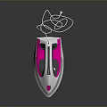 Grundig Modern White And Pink Electric Iron With Power Cord Design