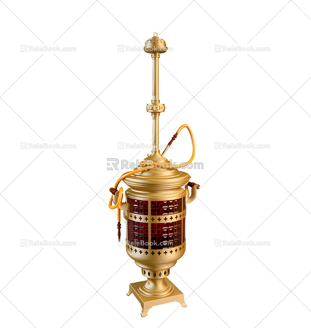 Light Luxury Hookah Ornaments 3d model