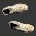White High Top Boxing Boots With Laces And Orange Soles For Training Use