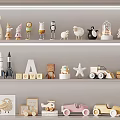 Cute Assorted Dolls and Various Playful Toys Including Rocket Car Sheep Penguin for Kids Room