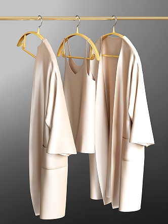 Clothes Pajama Hanger 3d model