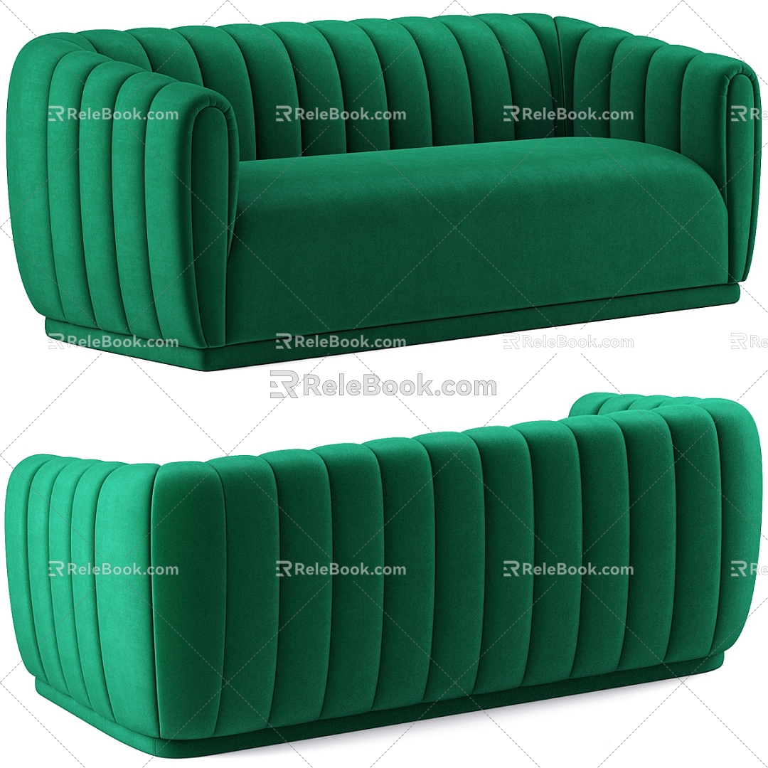 Casual Sofa Sofa Casual Sofa Double Sofa Home Furniture Multi-Person Sofa 3d model