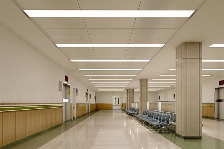 Modern Hospital Hall Hospital Waiting Hall 3d model