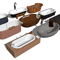 Modern Bathtubs Design Collection With Wooden Marble Concrete And Various Shapes
