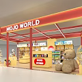Bright Mojo World Children Toy Counter With Various Cute Toys In Modern City Shopping Mall