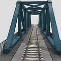 Cartoon Bridge Iron Bridge Bridge Steel Bridge Steel Frame Bridge Arch Bridge 3d model