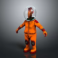 Modern game character alien engineer alien engineer monster 3d model