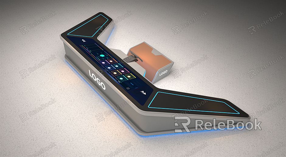 Modern Cockpit Control Console Interactive Device Command Console Technology Future model