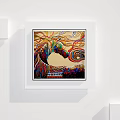 Abstract Painting With Vibrant Colors And Flowing Lines For Modern Wall Art