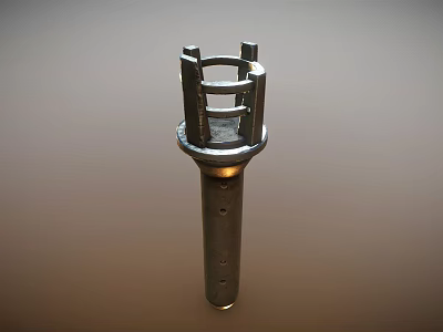 Sports Equipment Metal Component Featuring Tubular Design And Sturdy Construction For Fitness Gear 3d model