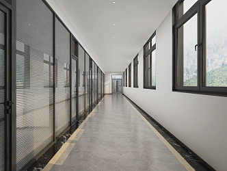 Averade Office Corridor 3d model