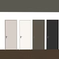 Modern Interior Hinged Doors In Multiple Colors With Sleek Design And Wooden Finish