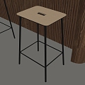 Modern Bar Chair Metal Chair Bar Chair Industrial Style Bar Chair Single Chair Bar Chair 3d model