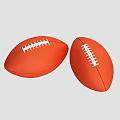 High Quality American Footballs As Sports Equipment With Orange Leather And White Laces For Training