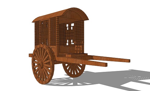 Chinese carriage 3d model