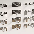 Embedded faucet wall faucet wall-mounted faucet 3d model