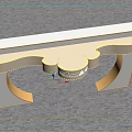 Modern Decorative Archway With Illuminated Top For Exhibition Event Entrance Design