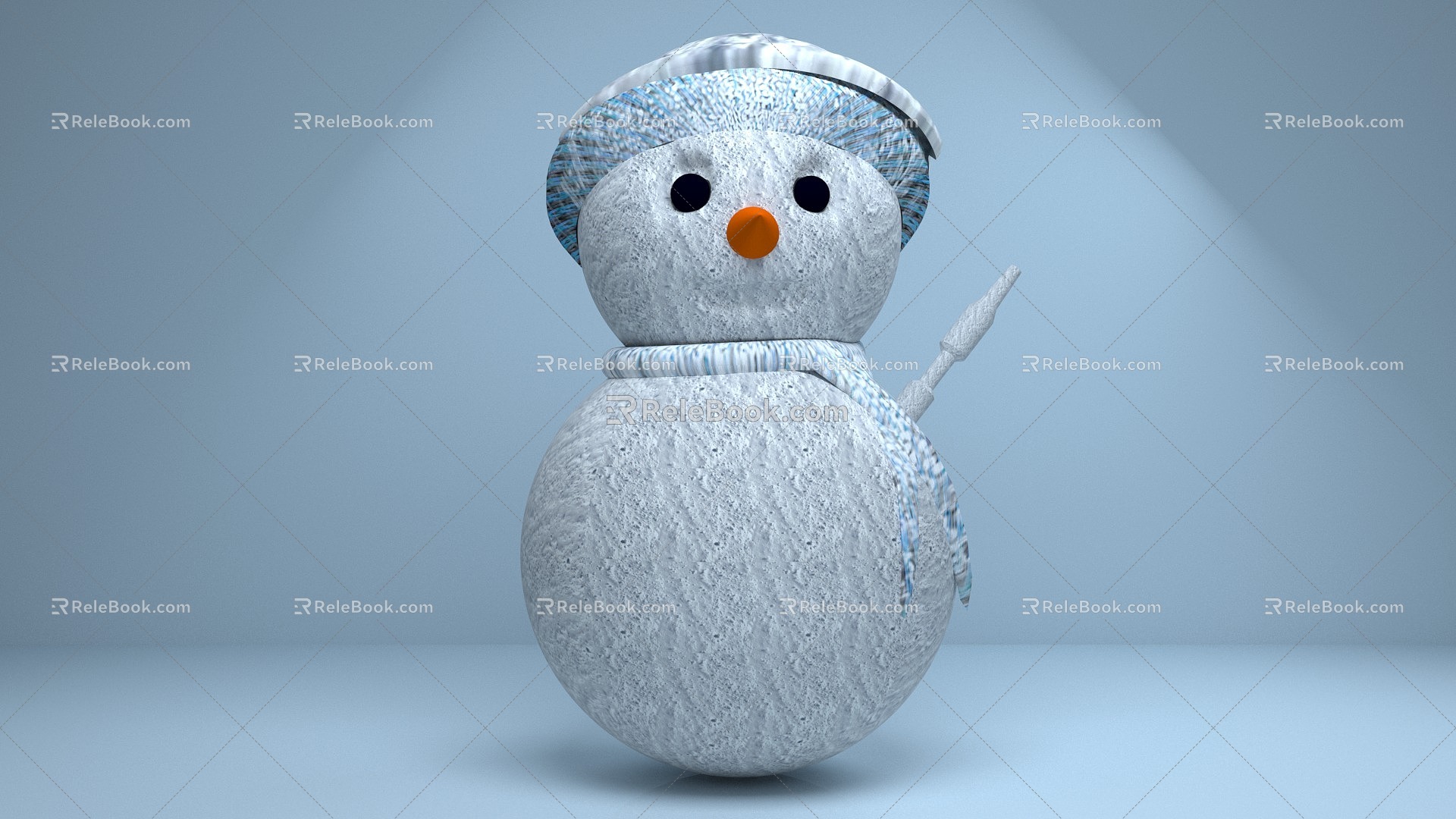 Modern Snowman 3d model