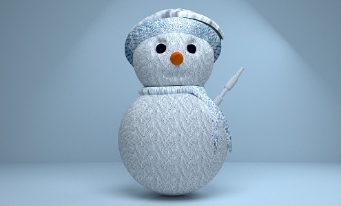 Modern Snowman 3d model