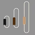 Contemporary Circular Wall Lamps With Illuminated Strips And Metallic Bases For Interior Design