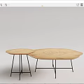 Modern Coffee Table Log Coffee Table 3d model