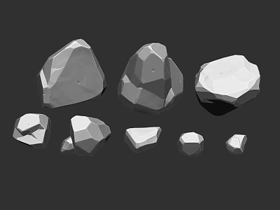 Staglized Stone 3d model