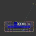 Modern Automobile Service Workshop Layout With Green Floor Multiple Vehicles And Circular Equipment