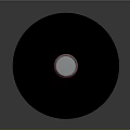 Shiny Vertical Metal Rod With Black Base And Red Ring Decoration