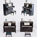 Modern Piano Combination 3d model