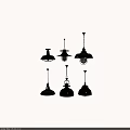 Technology Exhibition Hall Modern Black Industrial Style Lighting Fixtures Decor Design