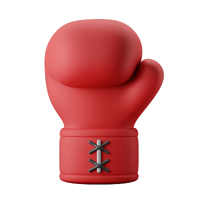 Modern Boxing Gloves Sports Equipment Fitness Equipment Cartoon Boxing Gloves 3d model