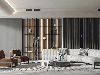 modern living room 3d model