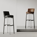 HKLiving Modern Bar Chair Leather Bar Chair Bar Chair 3d model