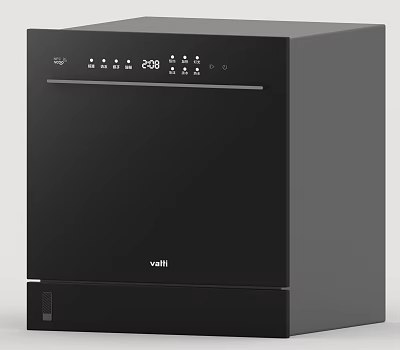 Vatti Black Modern Kitchen Disinfector With Digital Display And Controls 3d model