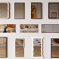 Modern Intelligent Wall Hanging Mirror Dressed Mirror Full-length Mirror Floor Mirror 3d model