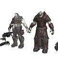 Game Movie Character Armored Figures With Weapon Accessories And Detailed Design