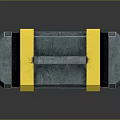 Blue And Yellow Toolbox With Yellow Straps Black Accents And Handle