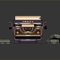 typewriter old typewriter antique typewriter classical typewriter english typewriter game item 3d model