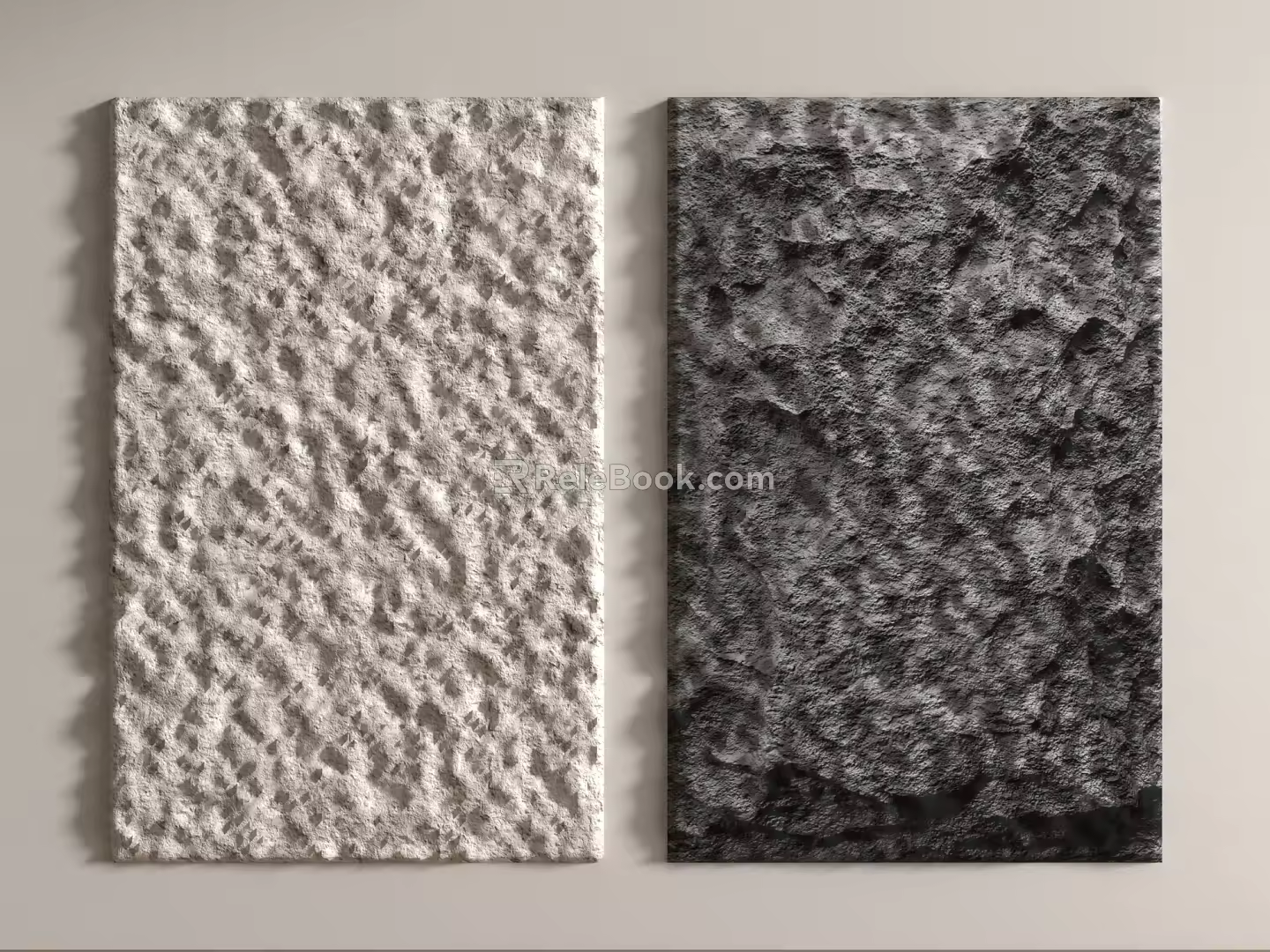 Modern TV background wall Modern rubble background wall 3d model