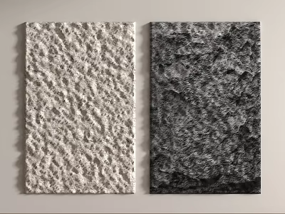 Light and Dark Rough Textured TV Background Wall Material Design Ideas 3d model