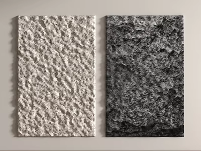 Modern TV background wall Modern rubble background wall 3d model