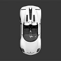 White Convertible Sports Car With Sleek Design Two Seater Black Wheels And Reflective Background