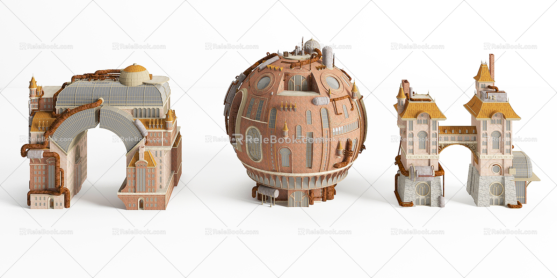 European House 3d model