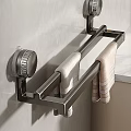 Modern Bathroom Accessories Wall Mounted Towel Rack With Hanging Towels