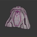Sci Fi Character Helmet Featuring Metallic Streamlined Mechanical Structure And Reflective Base 3d model