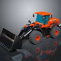 Orange SANY SYL956H Loader With Large Bucket And Black Tires On Reflective Surface