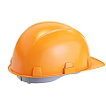 Bright Orange Safety Helmet With High Visibility Design For Work Environments 3d model
