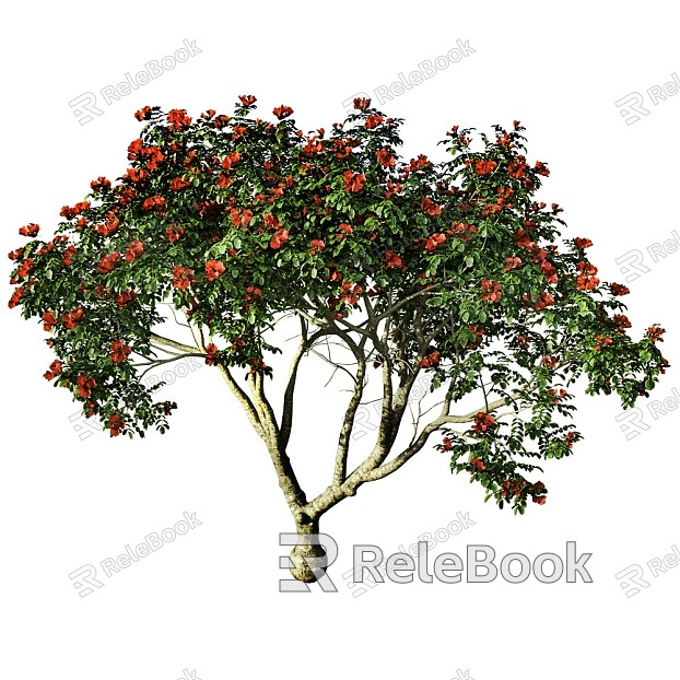 tree landscape tree shrub plant model