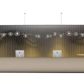 Modern reception desk 3d model